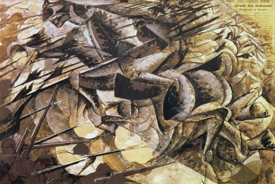 The Charge of the Lancers by Umberto Boccioni